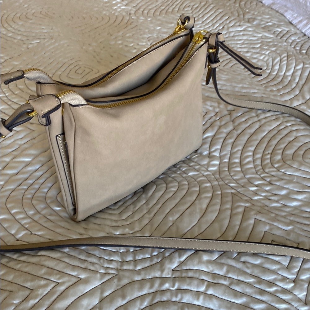 Elegant Cream Crossbody Bag